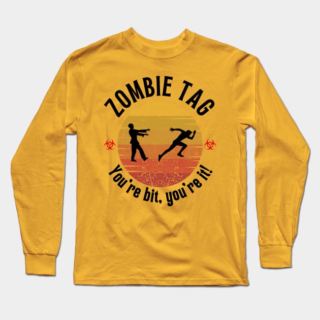 Zombie Tag 2 Long Sleeve T-Shirt by ZombieTeesEtc